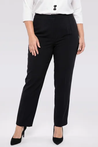Pantaloni negri eleganți cu pliuri