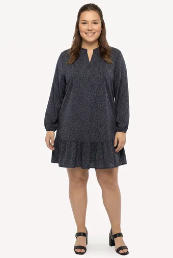 Rochie roz cu imprimeuri albe