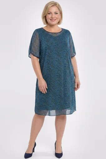 Rochie cu flori mici albastre