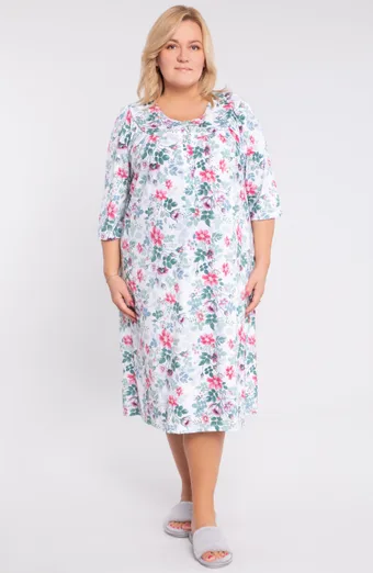 Cămașă de noapte cu motiv floral Mewa
