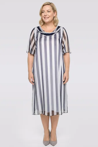 Rochie gri cu curele