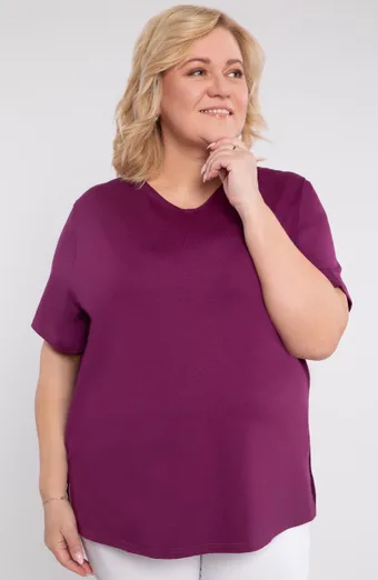 Bluză tricotată violet