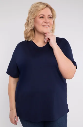 Bluză tricotată bleumarin
