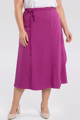 Fustă fuchsia cu nod