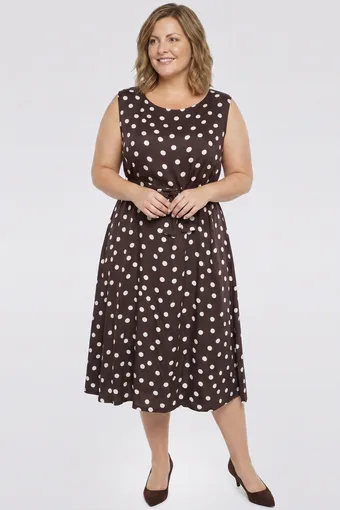 Rochie maro cu buline