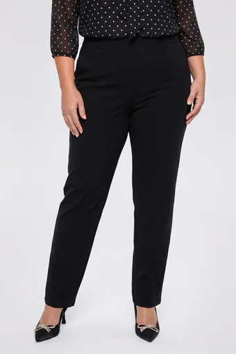 pantaloni eleganți negri cu buzunare