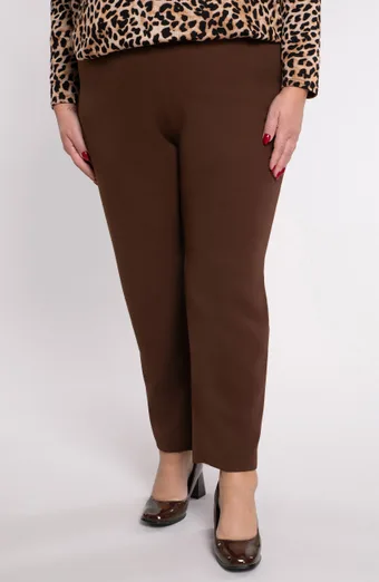 Pantaloni formali maro