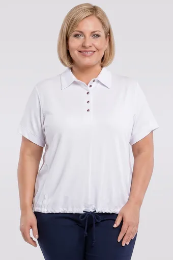 Bluză albă cu panglică