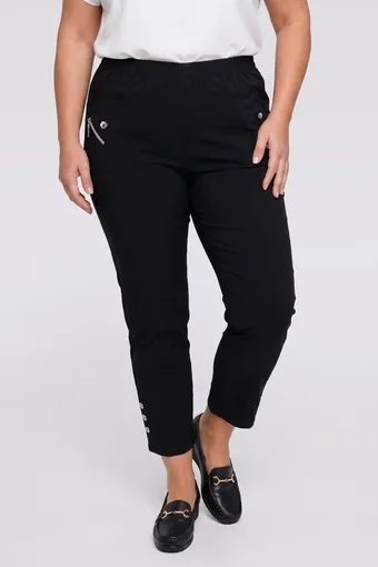 Pantaloni negri cu buzunare