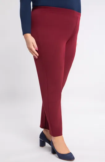 Pantaloni formali bordeaux
