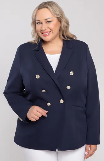 Sacou elegant bleumarin