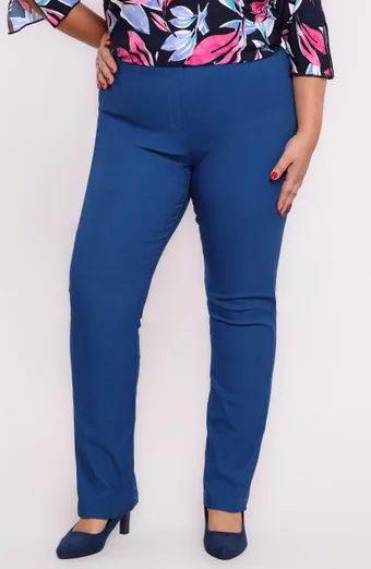Pantaloni lungi și drepți albaștri
