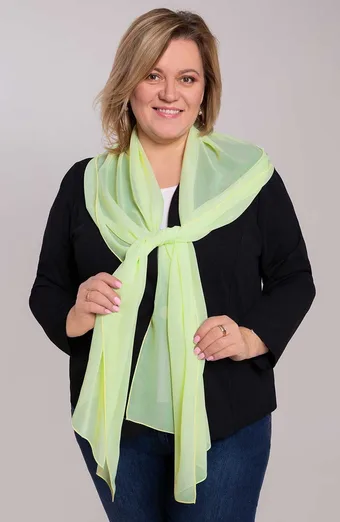 Eșarfă formală galben deschis 47x210