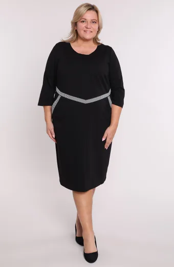 Rochie neagră cu buzunare