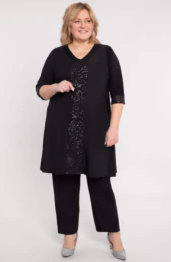 Set cu paiete negre