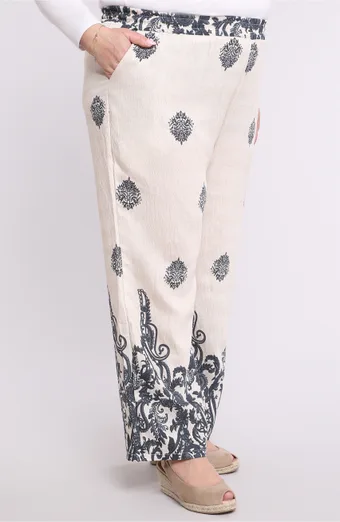 Pantaloni negri cu model