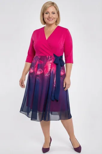 Rochie cu model roz