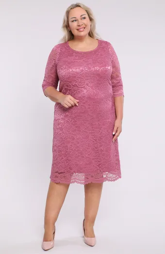 Rochie roz cu dantela