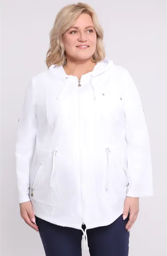 Jachetă albă subțire