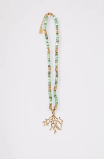 Colier de coral verde