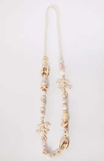 Colier de coral bej