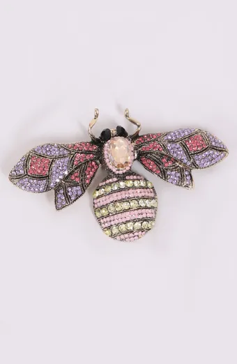 Broșă insectă colorată