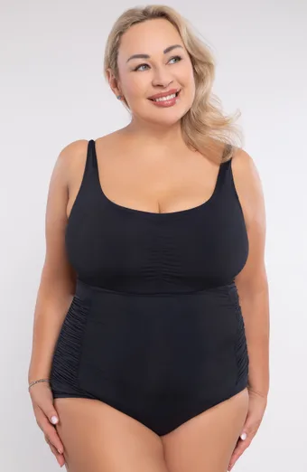 costum de baie negru dintr-o singură piesă