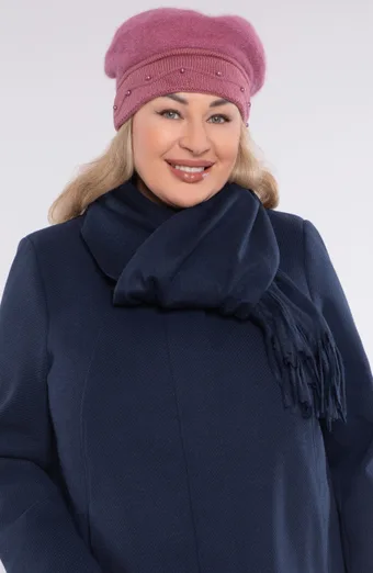 Pălărie roz din amestec de angora