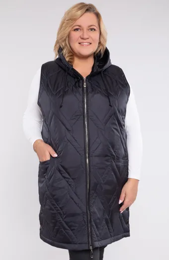 Vestă grafit cu model în relief