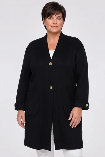Pulover lung negru
