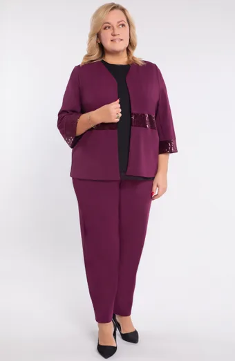 compleu violet cu paiete