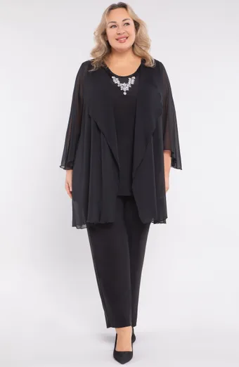 compleu negru cu colier