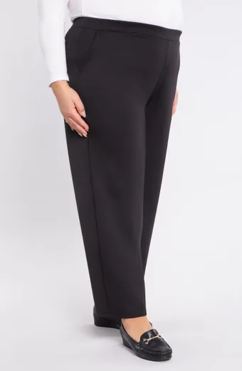 Pantaloni negri simpli cu buzunare