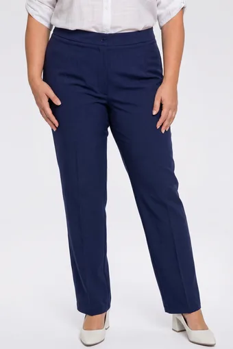 Pantaloni de in bleumarin cu pliuri