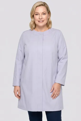 Palton elegant gri deschis