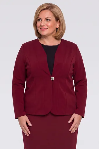 sacou formală bordo