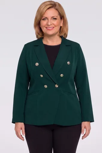 sacou formală verde închis