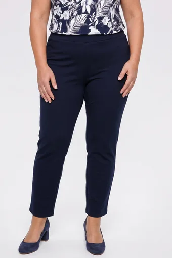Pantaloni drepți bleumarin
