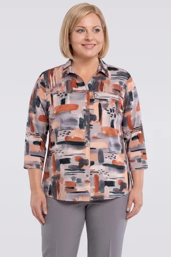 Cămașă cu model portocaliu