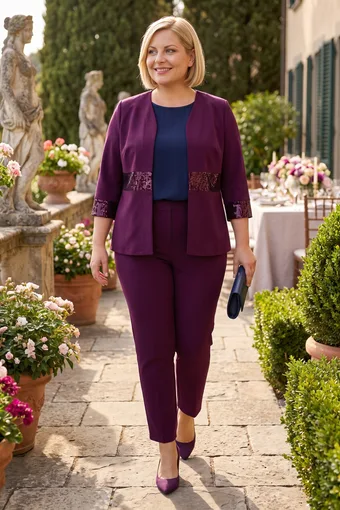 compleu violet cu paiete