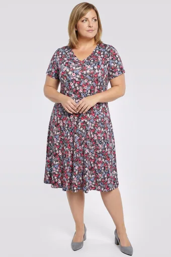 Rochie cu flori colorate