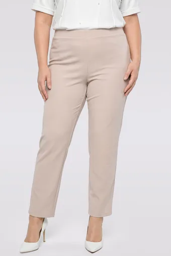 Pantaloni eleganți bej nisipos