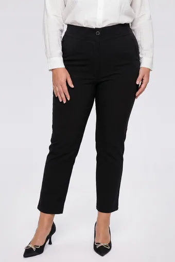 Pantaloni negri cu model