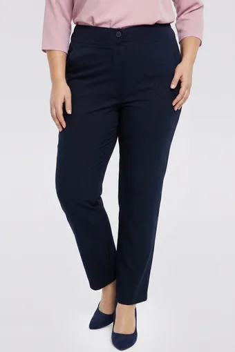 Pantaloni bleumarin cu imprimeu