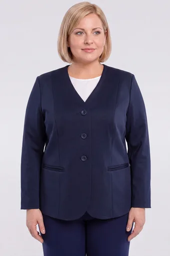 sacou clasică bleumarin