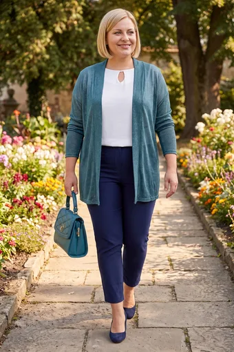 cardigan verde cu strălucire argintie