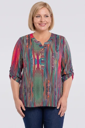 Bluză cu modele colorate