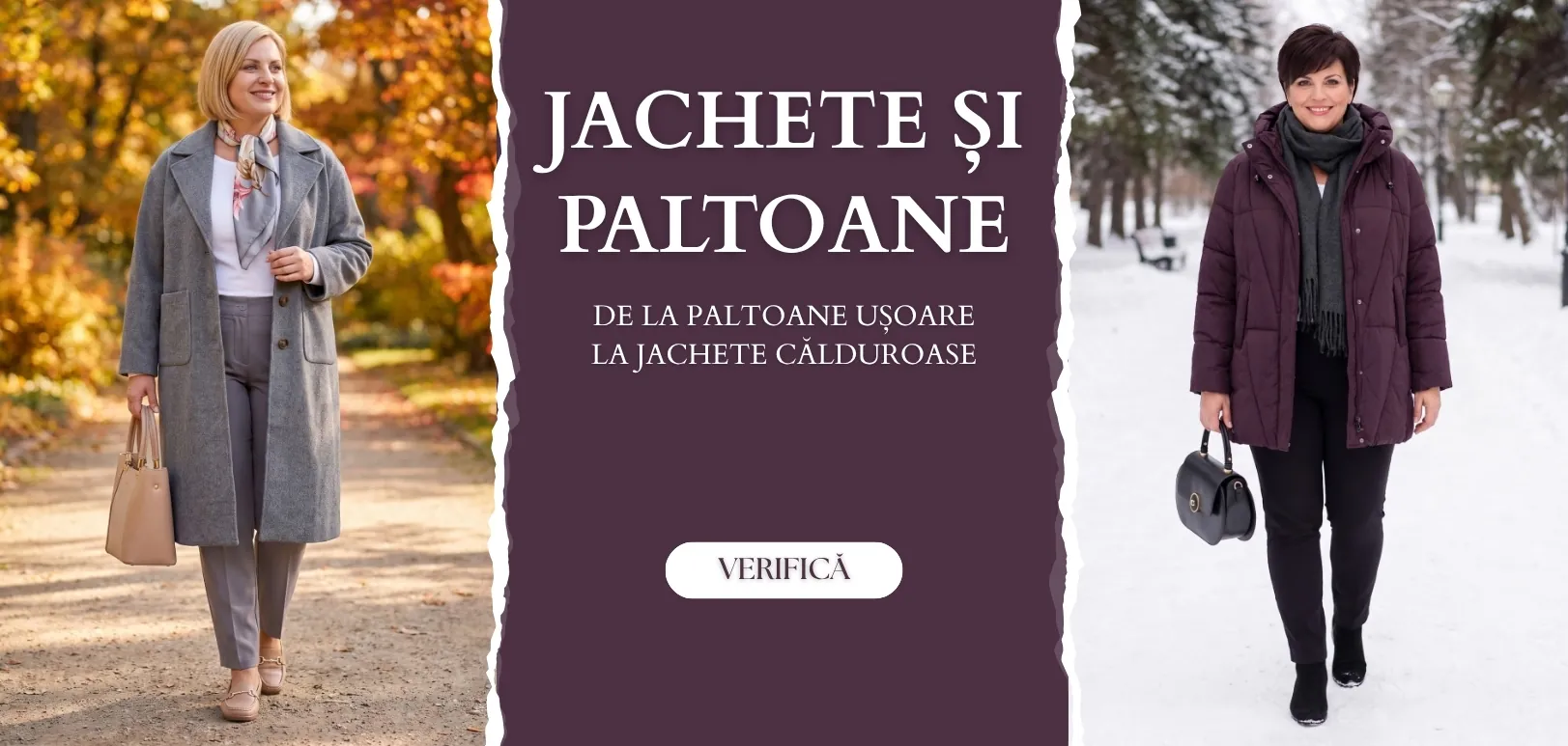 Jachete și paltoane mărimi mari pentru femei