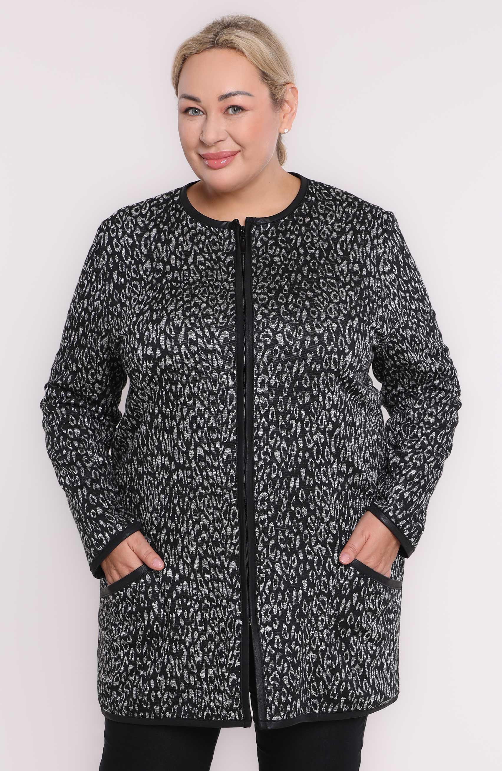 Pulover negru cu model gri