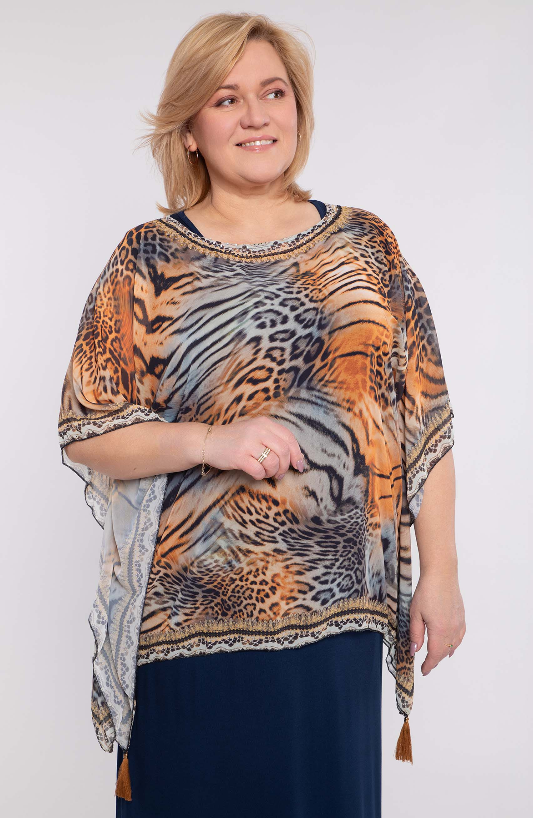 Poncho cu model de tigru